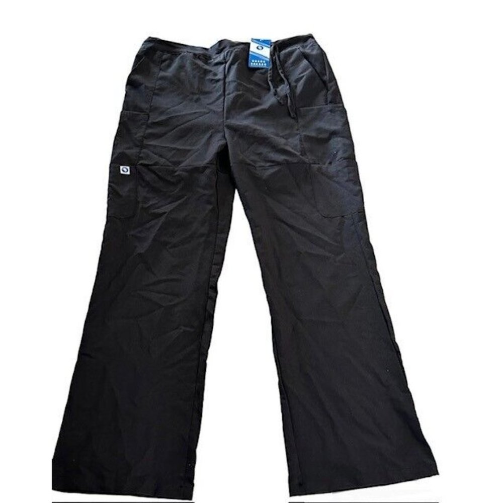 Spectrum Scrub Pants Black XL Bottoms Uniform Elastic Drawstring Unisex New NWT